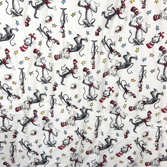 Cat In The Hat Baby Crib Blanket w/ Multiple Textile Fabrics - Picture 6 of 7